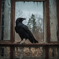 The crow is a medium-sized bird belonging to the genus Corvus in the family Corvidae. Known for its intelligence and adaptability, the crow is often seen in urban and rural environments .