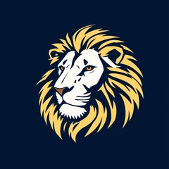 Obraz premium lion logo shape design