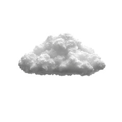 Monochrome Cloud Digital Art Nature Weather Sky Abstract Background 3D Render