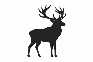 elk silhouette icon vector