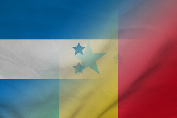 Honduras and Senegal national flag international negotiation SEN HND