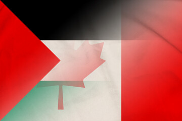 Palestinian National Authority and Canada state flag transborder relations CMR PSE