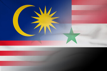 Malaysia and Syria government flag international negotiation SYR MYS