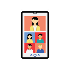 Video conference Illustration
