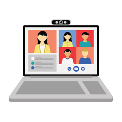 Video conference Illustration