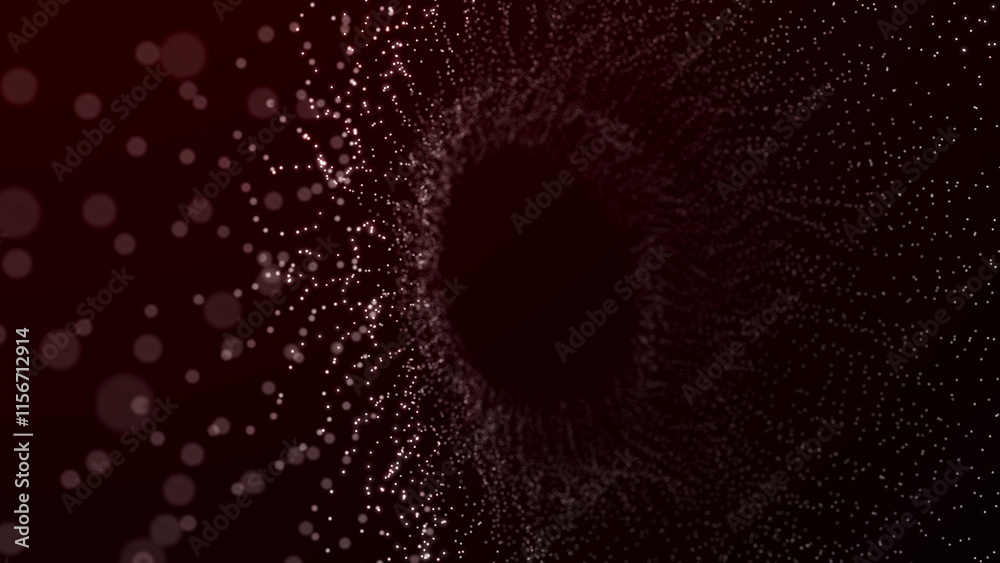 Poster polygonal background with dots and lines. network connection structure. science and technology. 3d