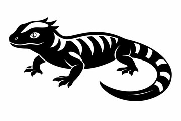 Fototapeta premium Gila monster silhouette icon vector