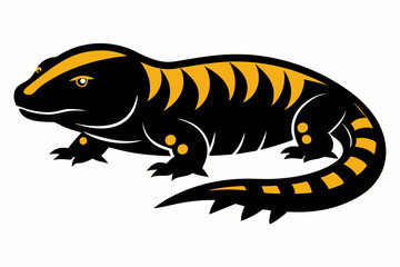 Gila monster silhouette icon vector