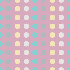 Neon Pastel Polka Dot Seamless Patterns