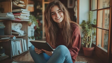 The Woman with the Tablet