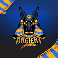 Ancient Justice: Egyptian Sphinx-Inspired eSports Logo