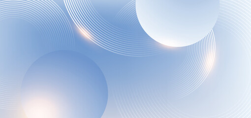 Abstract blue modern background with circle elements. Digital technology concept. vector illustration