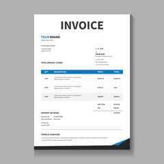 Invoice design layout template, Invoice design template