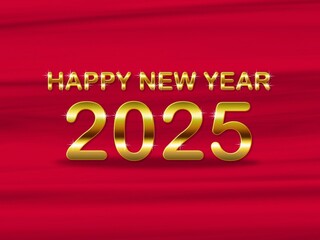 Golden 2025 New Year's Greeting 