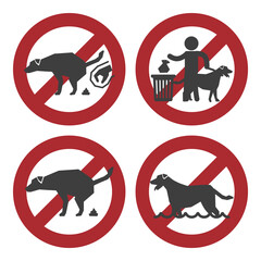 no pets allowed, flat logo