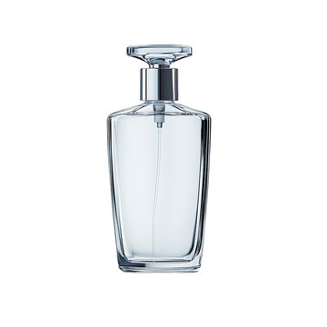 Elegant perfume bottle mockup Transparent Background.