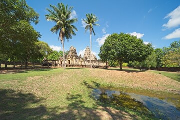 Sadok kok Thom Historical Park, a beautiful Temple in the khok sung district, Sa Kaeo, Thailand.