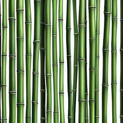 Fototapeta premium A vibrant display of green bamboo stalks, showcasing their natural beauty and strength.