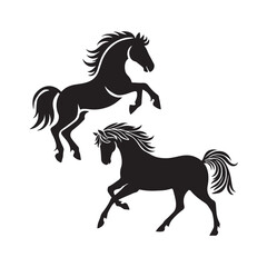 Horse silhouette Bundles,Horse lover Design.