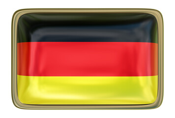 Germany Flag Badge isolated onthe white background
