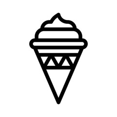 dessert line icon