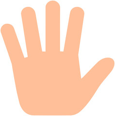 Fototapeta premium Hand Flat Icon 
