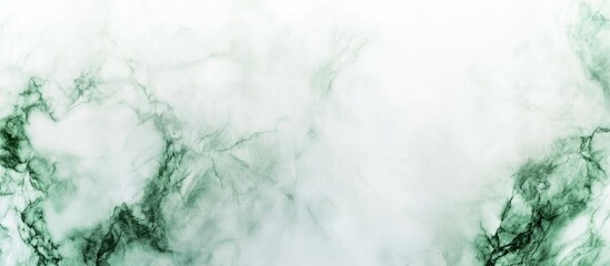 Green and white marble stone texture background with ample copy space for elegant design and text placement.