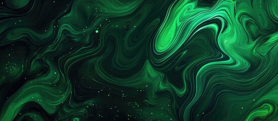 Obraz premium Dark Green Marble Texture Abstract Background Design with Fluid Patterns and Space for Text Placeholder
