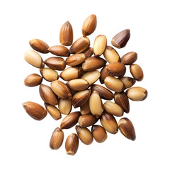 Dry fruit peanuts isolated on transparent background