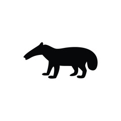 A anteater vector silhouette illustration anteater