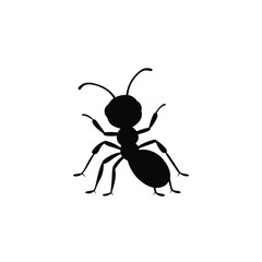 A ant vector silhouette illustration