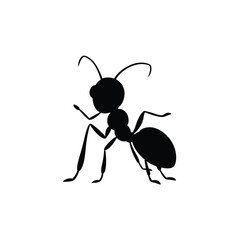 A ant vector silhouette illustration