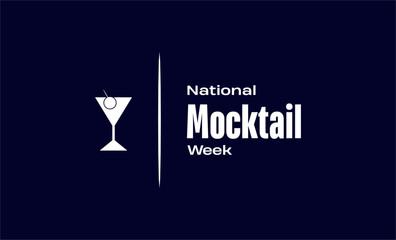 National Mocktail Week Holiday Concept