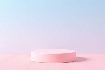 a close up of a pink platform on a pink surface
