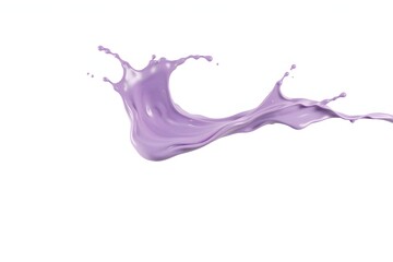 Fototapeta premium A splash of purple liquid against a white background, conveying fluidity and creativity.