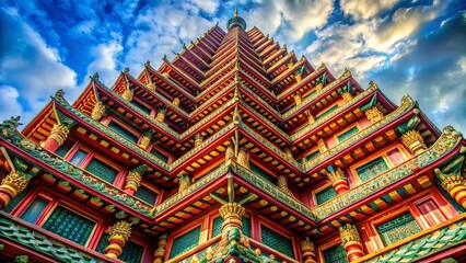 Worm's Eye View:  Intricate Details,  Low Angle Perspective, Architectural Marvels