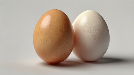 Eggs isolated on transparent background. Png format