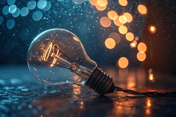 Lightbulb Macro Photography Glowing Creativity Mood