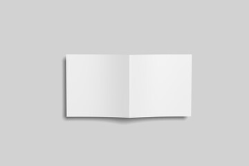 Square Brochure white background