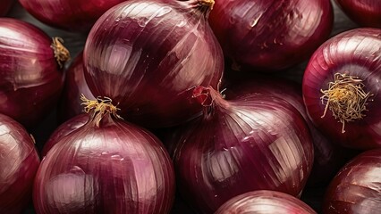 Isolated onions. Two whole red onion isolated on white background with clipping path