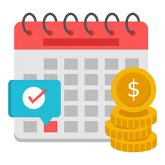 A beautiful design icon of payday