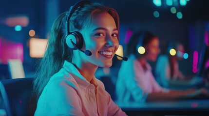 The Smiling Call Center Agent