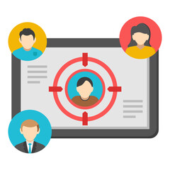 Perfect design icon of user target