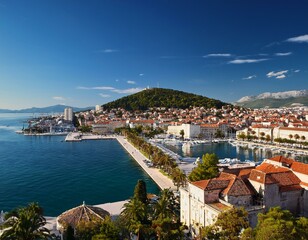 Fototapeta premium Old town of Split in Dalmatia, Croatia.