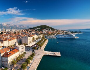 Obraz premium Old town of Split in Dalmatia, Croatia.