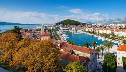 Old town of Split in Dalmatia, Croatia.