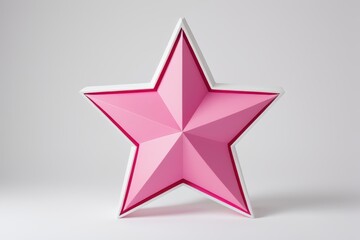 Obraz premium there is a pink star that is on a white surface