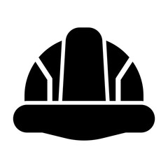 safety helmet Solid icon