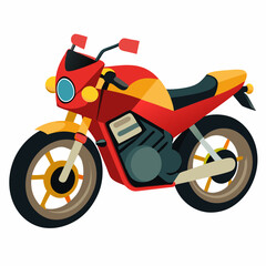 Custom Motorbike Design on White Background