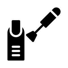 Nail Polish glyph icon